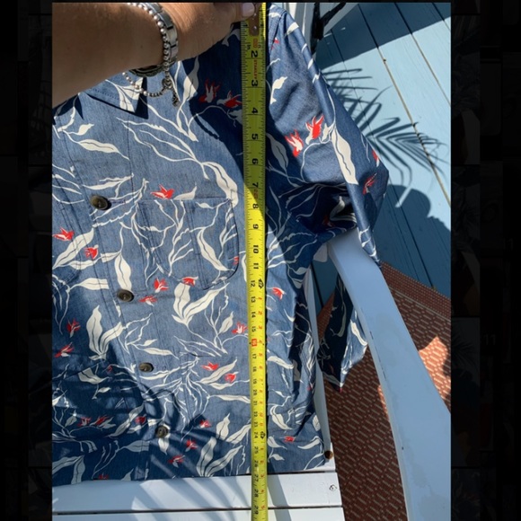 Nwt Rag & bone men’s mace indigo floral shirt jacket size small - Picture 8 of 11
